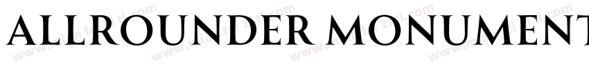 Allrounder Monument Medium字体转换
